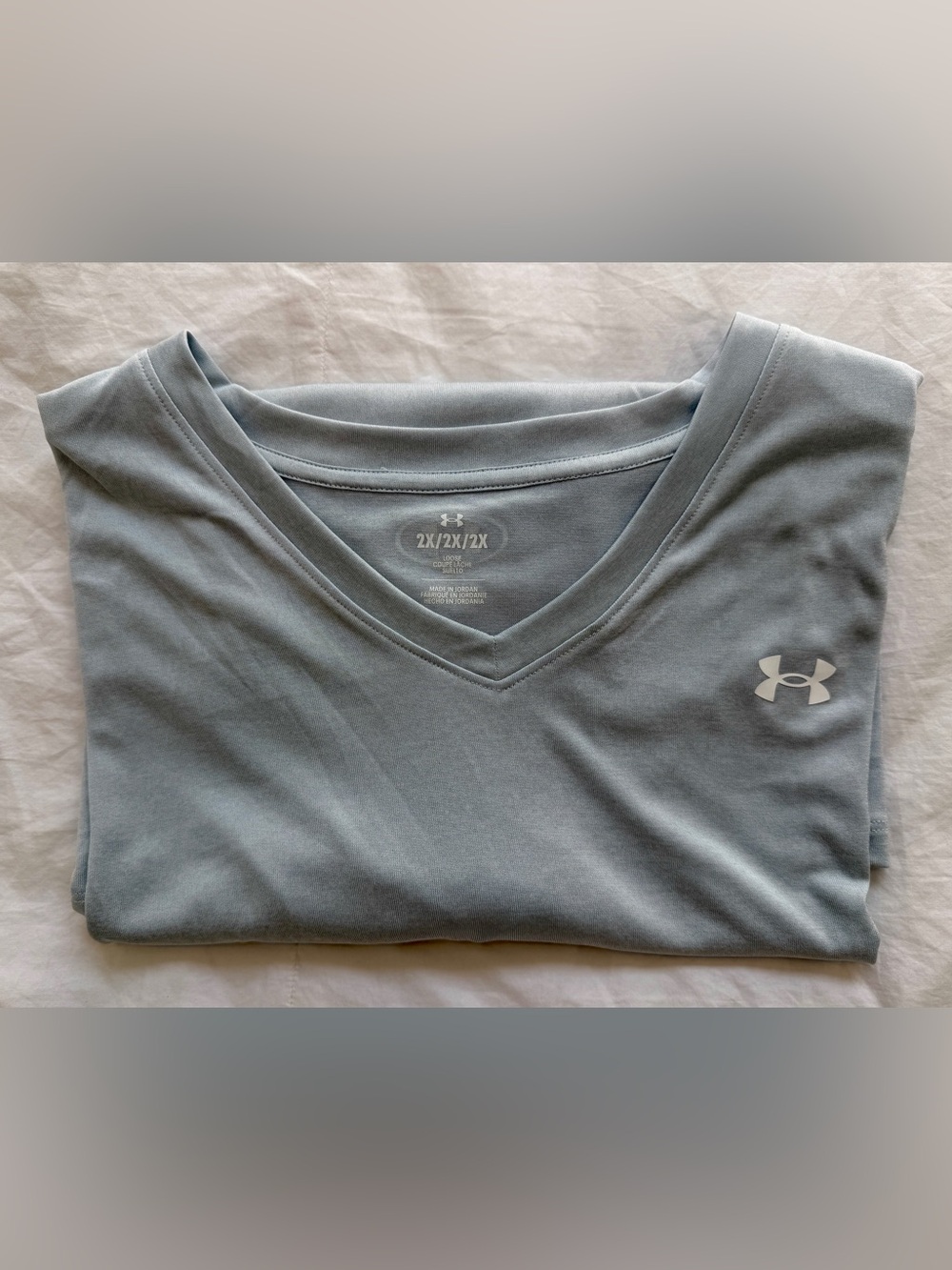 Under Armour Women's Light grey V-Neck Athletic Shirt